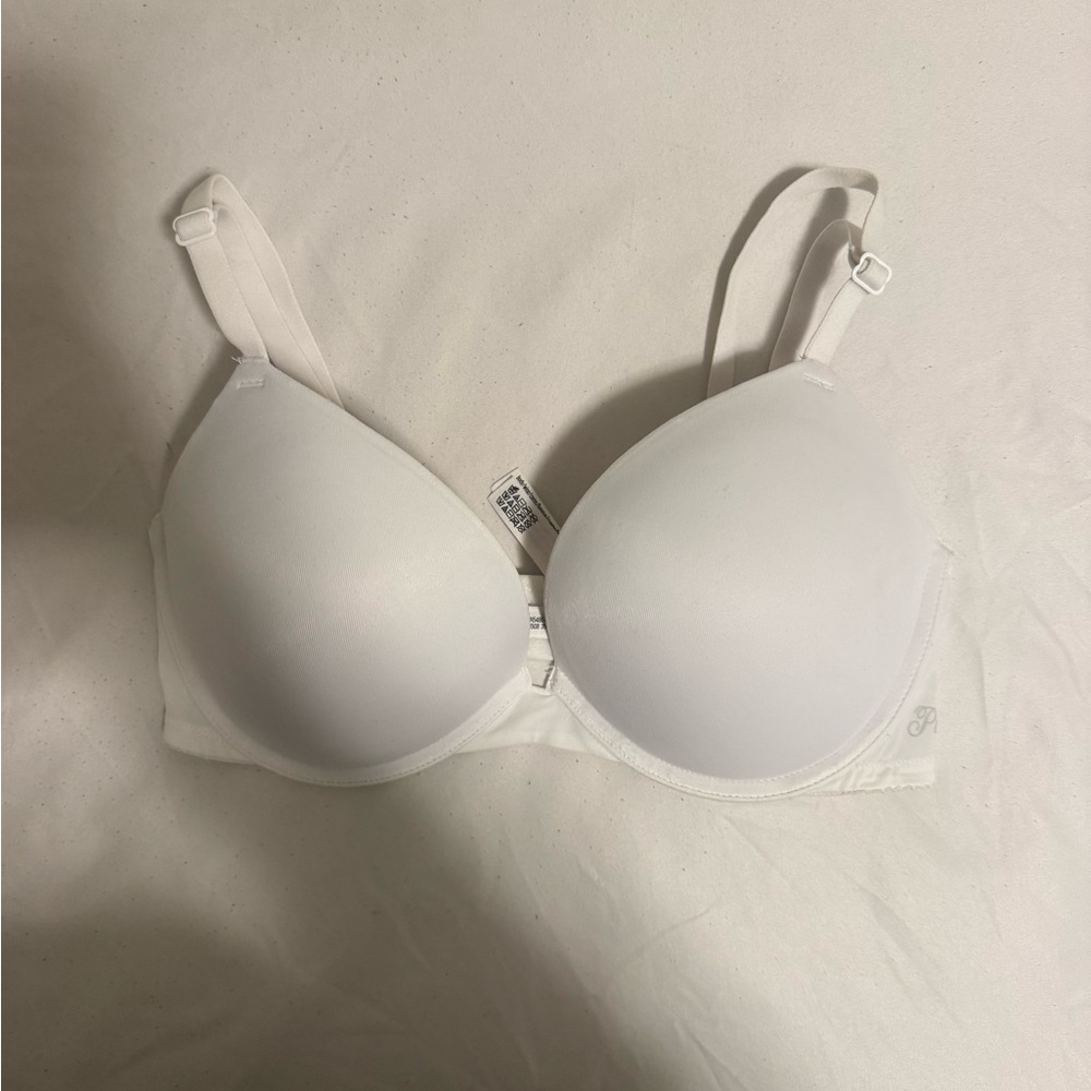 VS white push up bra
